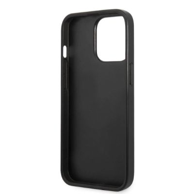 7. Karl Lagerfeld KLHCP13LSFMP2K iPhone 13 Pro / 13 6.1" Hardcase schwarz/schwarz Saffiano Plaque