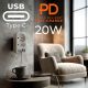 11. MACLEAN Steckdose 2-fach + 4x USB MCE249 F/W