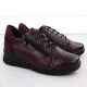 13. Bordeauxfarbene Damen-Lederschuhe mit Keilabsatz Vinceza 39964