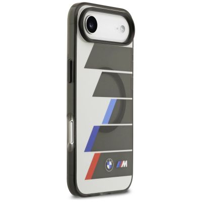 4. BMW M IML Metallknöpfe, dreifarbige Linien, MagSafe-Hülle für iPhone Air – Grau