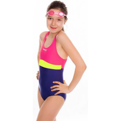 2. Aqua-Speed Junior Emily Badeanzug in Rosa und Lila