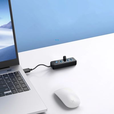 4. Hub Orico PW4U-U3 USB-A / 4x USB-A 3.0 - schwarz