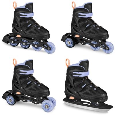 2. Spokey Quattro 4IN1 SPK-943431 Inlineskates Größe 38-41 BK/VT