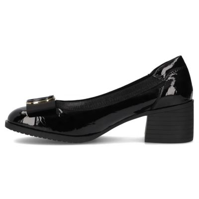 3. Schwarze Lacklederpumps mit Blockabsatz, Modell Filippo DP6960