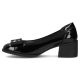 3. Schwarze Lacklederpumps mit Blockabsatz, Modell Filippo DP6960