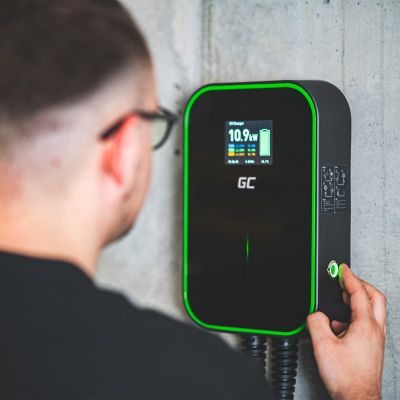 5. Green Cell EV PowerBox 22kW Wallbox-Ladegerät mit Kabel