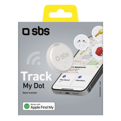 2. SBS Track My Circle Locator, kompatibel mit Apple „Wo ist?“ – Weiß