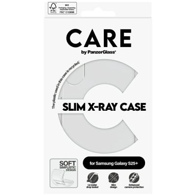 4. CARE by PanzerGlass Fashion X-Ray Hülle für Samsung Galaxy S25+ - Transparent