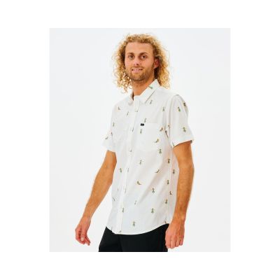 3. RIP CURL Hula Breach Kurzarmhemd weiß