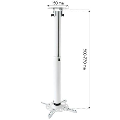 3. Techly ICA-PM 104MW Projektor Deckenhalterung Weiß