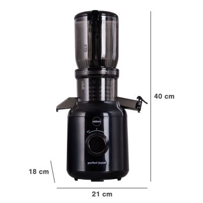 25. ELDOM Slow Juicer PJ350 250 W Schwarz Zwei Filter Neue Generation Schwerlastpresse