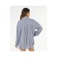3. RIP CURL Damen-Strandhemd mit Nadelstreifen, blau