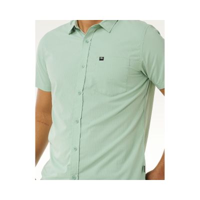 5. Herren RIP CURL Vaporcool Aerotech Kurzarmhemd Grün