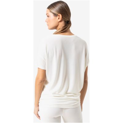 4. Damen-Kurzarmshirt SUPER.NATURAL W LOOSE AIR TEE, weiß