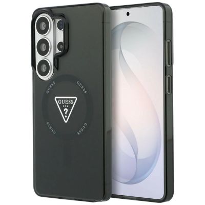 Guess IML Gradient Triangle MagSafe Hülle für Samsung Galaxy S26 Ultra - Schwarz