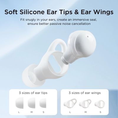 4. Joyroom JR-TS2 Cozydots Series Kabellose TWS-Kopfhörer mit aktiver Geräuschunterdrückung (ANC) und Bluetooth 5.3 – Weiß