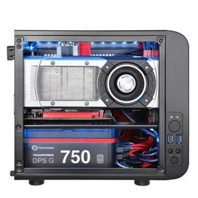 3. Thermaltake Core V1 CA-1B8-00S1WN-00 Gehäuse (Mini-ITX; schwarz)