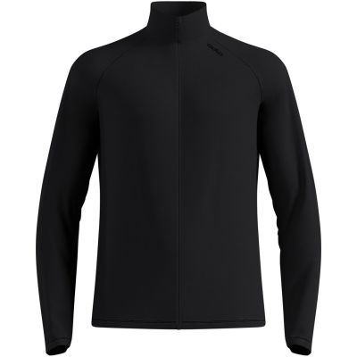 Odlo ESSENTIAL WARM FULL ZIP Midlayer Herren-Sweatshirt mit durchgehendem Reißverschluss, schwarz, XXL