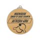 4. Silbermedaille – Lauf – Stahlmedaille mit Gravur auf Laminat