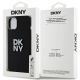 8. DKNY Liquid Silicone Metal Logo Hülle für iPhone 15 Plus / 14 Plus – Schwarz