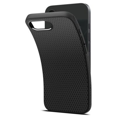 14. Spigen Liquid Air Hülle für iPhone 16e / 17e – Mattschwarz