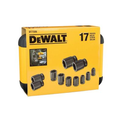 2. Dewalt DT7506 Schlagschrauber-Einsätze (6 mm, 8 mm, 10 mm, 11 mm, 12 mm, 13 mm, 14 mm, 16 mm, 17 mm, 18 mm, 19 mm, 20 mm, 21 mm, 22 mm, 27 mm, 17-teilig)