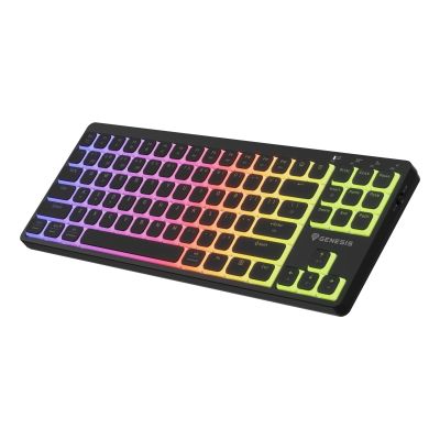 9. GENESIS Thor 430 TKL Kabellose Gaming-Tastatur USB + RF + Bluetooth QWERTZ US Englisch Schwarz