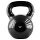 9. Schwarze, vinylbeschichtete Kettlebell aus Gusseisen HMS KNV20 