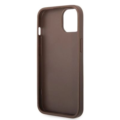 7. Guess GUHCP15S4GMGBR iPhone 15 6,1" braun/braunes Hardcase 4G Big Metal Logo