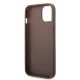 7. Guess GUHCP15S4GMGBR iPhone 15 6,1" braun/braunes Hardcase 4G Big Metal Logo