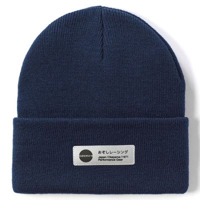 2. Ozoshi Haichi Cuffed Beanie Marineblau OWH20RCFB005