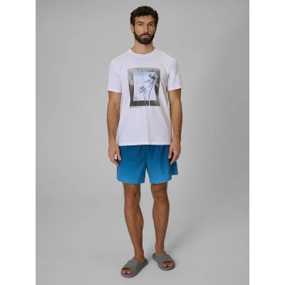 4. Herren-T-Shirt mit Aufdruck, regulär, Größe 4F 4FWSS26TTSHM3034-10S