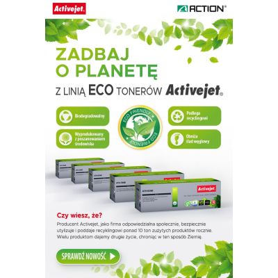 2. BIO Activejet ATH-35NB Toner (ersetzt HP 35A CB435A, Canon CRG-712; Supreme; 1800 Seiten; Schwarz). Öko-Toner. Das Tonerpulver ist biologisch abbaubar. 57 % des Toners sind biologischen Ursprungs.