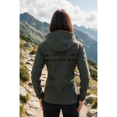 5. Geographical Norway Reine Gray/Black Lady 007 Damen-Softshelljacke (WU6099F/GN Grey/Black)