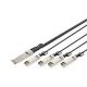 2. Digitus 40G QSFP+ auf 4 x SFP+ Direktanschlusskabel 1 m