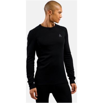 3. Herrenuntershirt Odlo BL TOP Crew Neck l/s ACTIVE WARM ECO Gr. M Schwarz
