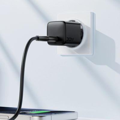 11. Acefast A118 GaN PD 30W USB-C Wandladegerät - Schwarz
