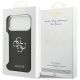 8. Guess Grained Big 4G Classic Logo Hülle für iPhone 17 Pro Max - Schwarz