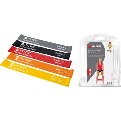SET MIT 5 FITNESS-CROSSFIT-MINIBÄNDERN PURE 2 IMPROVE
