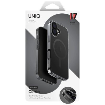 5. Uniq Clario Magclick Ladehülle für iPhone 17 - Schwarz
