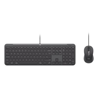 6. Logitech 920-013343 Tastatur und Maus inklusive, Heim-/Büro-USB, QWERTZ-Tastatur, Deutsch, Graphit