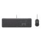 6. Logitech 920-013343 Tastatur und Maus inklusive, Heim-/Büro-USB, QWERTZ-Tastatur, Deutsch, Graphit
