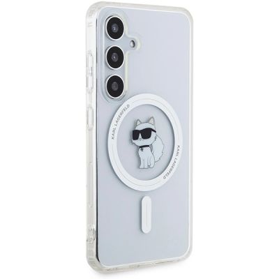 4. Karl Lagerfeld IML Choupette MagSafe Hülle für Samsung Galaxy S24 – transparent