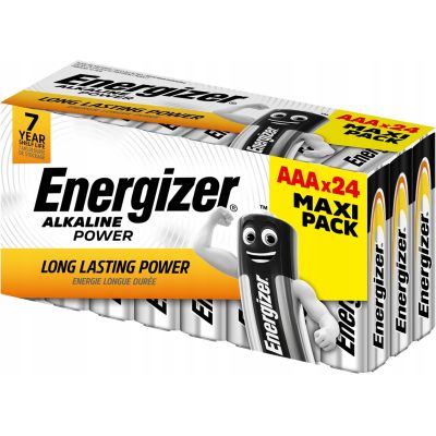 2. ENERGIZER ALKALINE POWER BATTERIEN AAA LR03 24 STÜCK NEUE MAXI-PACKUNG