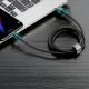 11. Baseus Cafule USB-A / USB-C QC 3.0 3A Kabel 0,5 m - Schwarz und Rot