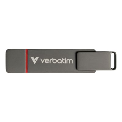 10. Verbatim Dual QuickStick USB-Stick 512 GB USB Typ-A / USB Typ-C 3.2 Gen 1 (3.1 Gen 1) Grau