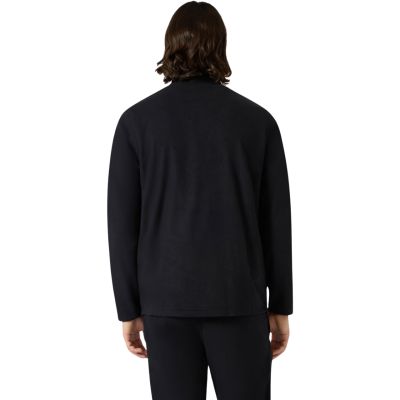 3. Champion Herren-Fleece-Sweatshirt mit halbem Reißverschluss, Schwarz, 220446 KK001