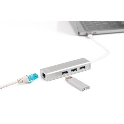9. Digitus Hub USB 3.0 Typ-C™ mit Gigabit-Ethernet