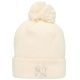 New Era Damen Metallic Bobble Beanie New York Yankees Mütze 60691357 Beige One Size