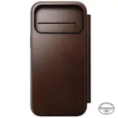9. Nomad Moderne Leder-Folio-Handyhülle 16 cm (6,3 Zoll) Braun